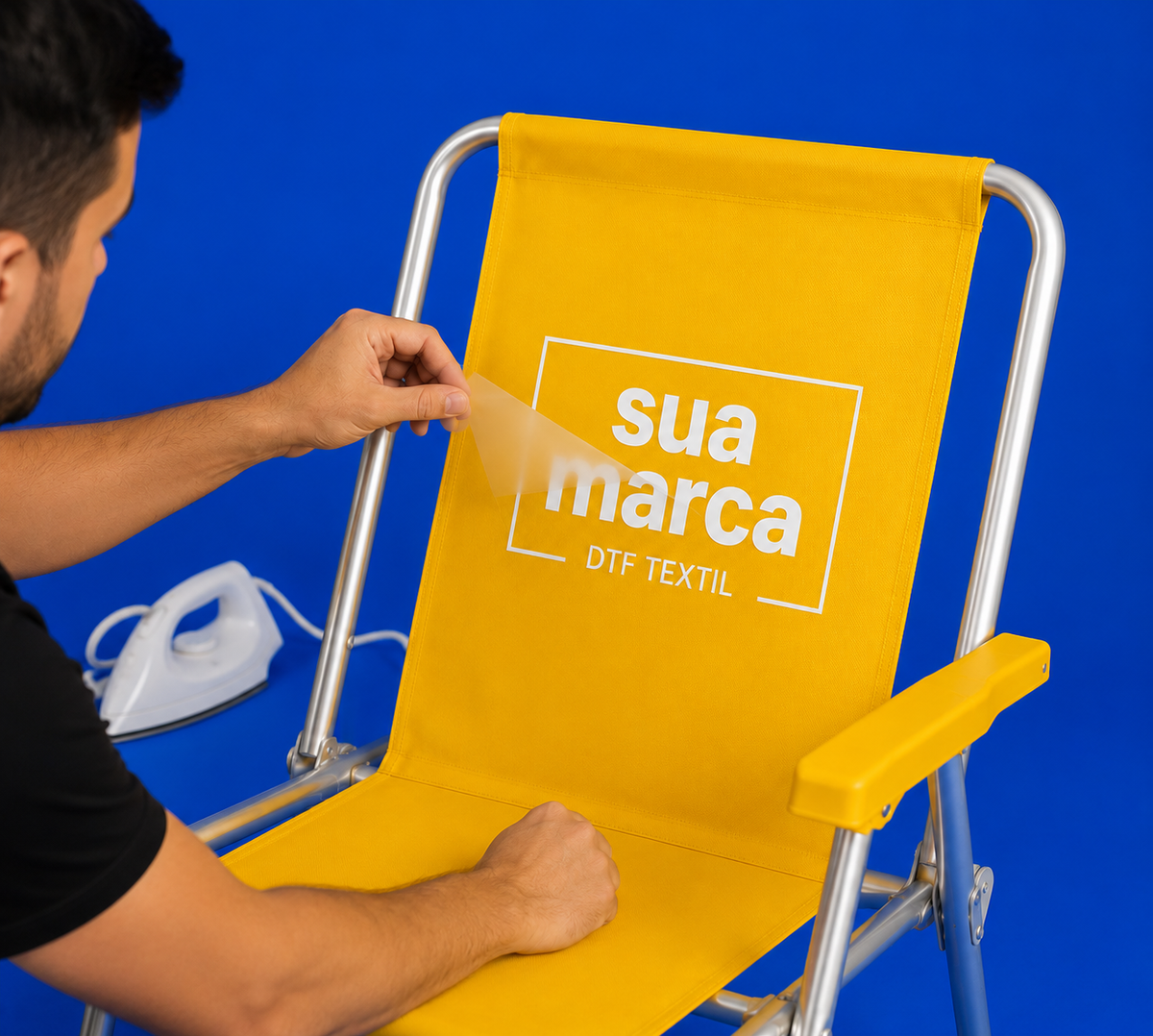 Kit Essencial DTF textil e UV: para 4 cadeiras 2 toalhas 4 cooler/copo